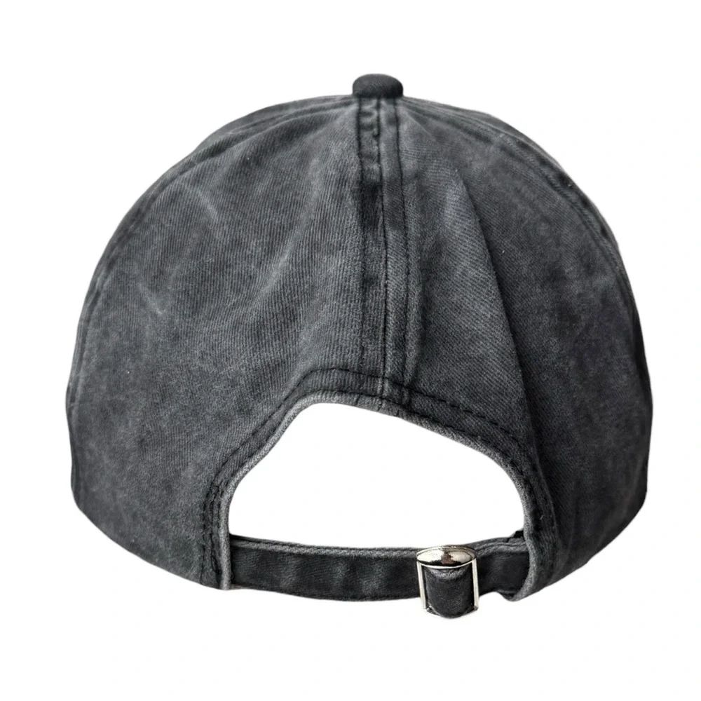 4/$25 Rosebud Motel Schitts Creek Baseball Cap Hat Adjustable Gray Acid Wash - Picture 6 of 9